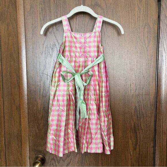 Anavini Hand Smocked Silk Dress - Picture 2 of 7